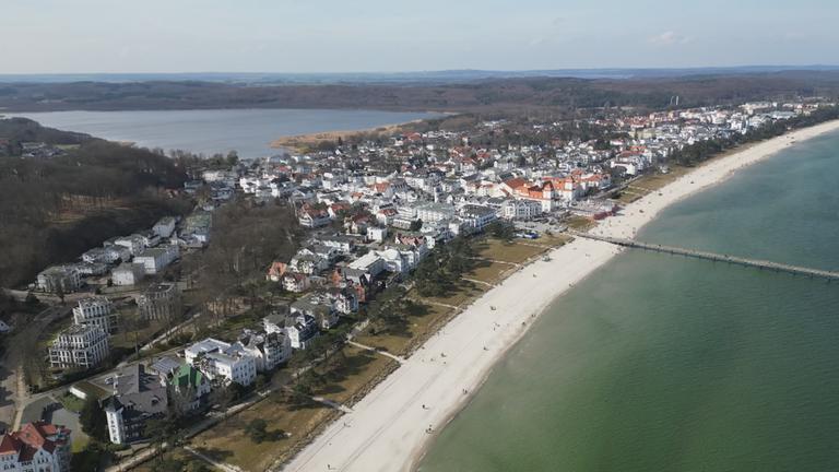 Strand auf Rügen im Seebad Binz