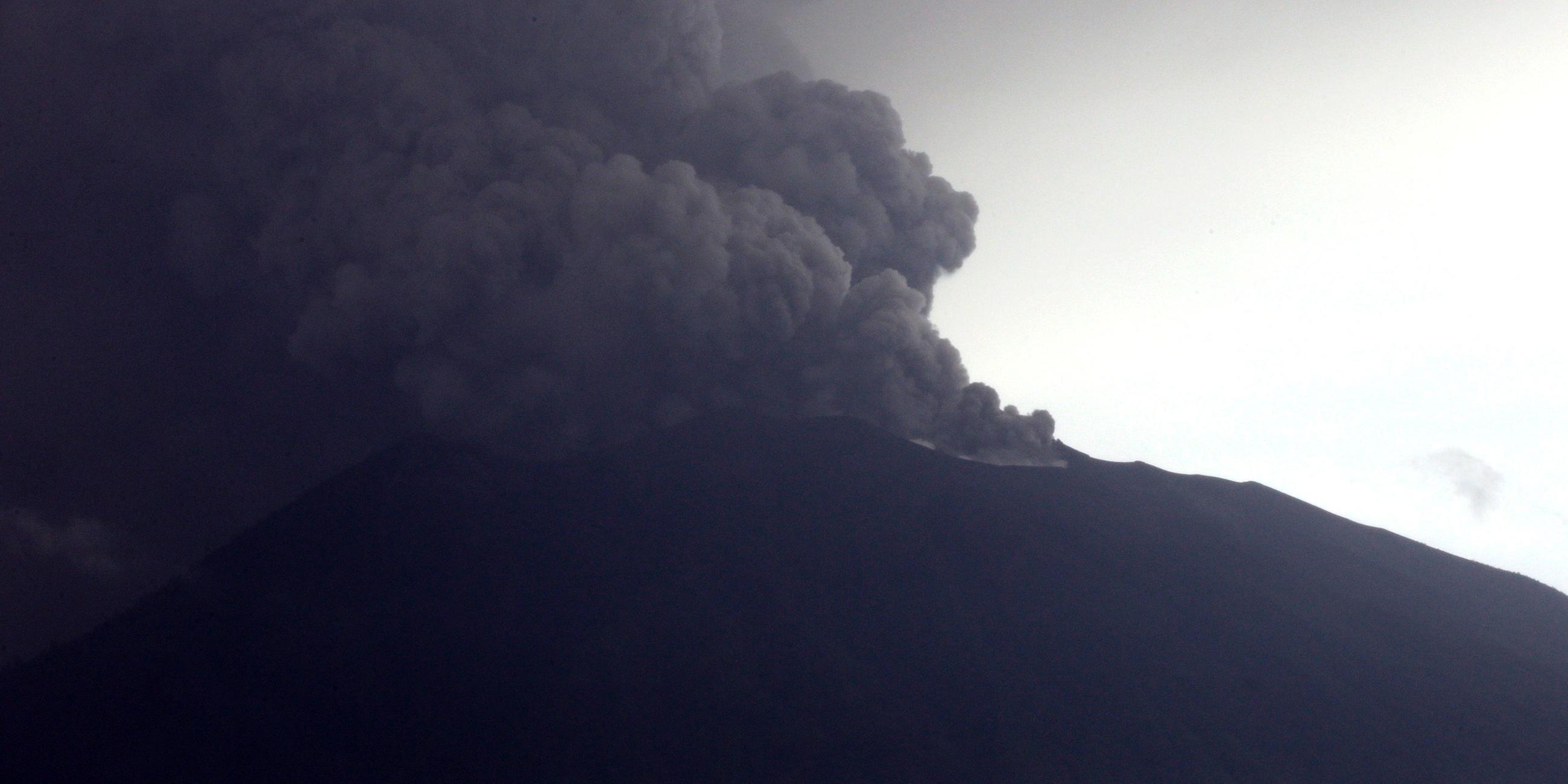 Der Mount Agung am 26.11.2017 auf Bali