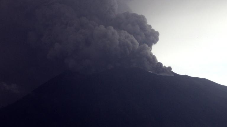 Der Mount Agung am 26.11.2017 auf Bali