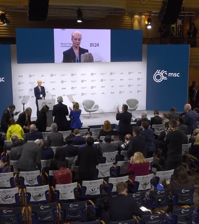 Julija Nawalnaja auf der Münchener Sicherheitskonferenz