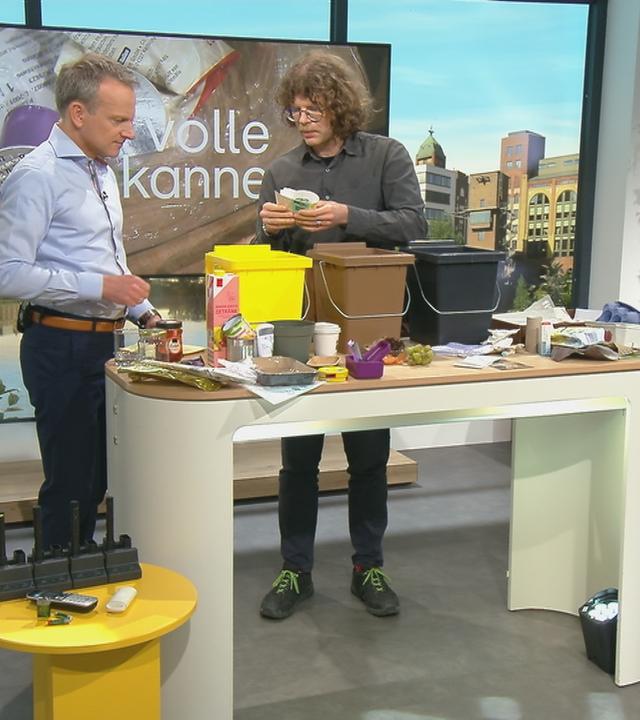 Philip Heldt mit Carsten Rügerr im "Volle Kanne"-Studio
