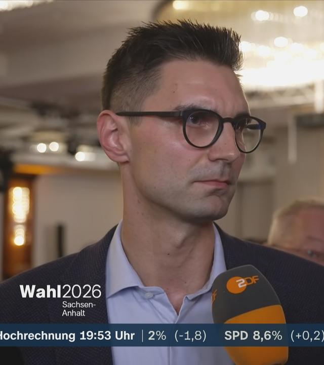 Sepp Müller von der CDU mit einer Reaktion zur Landtagswahl in Sachsen-Anhalt.