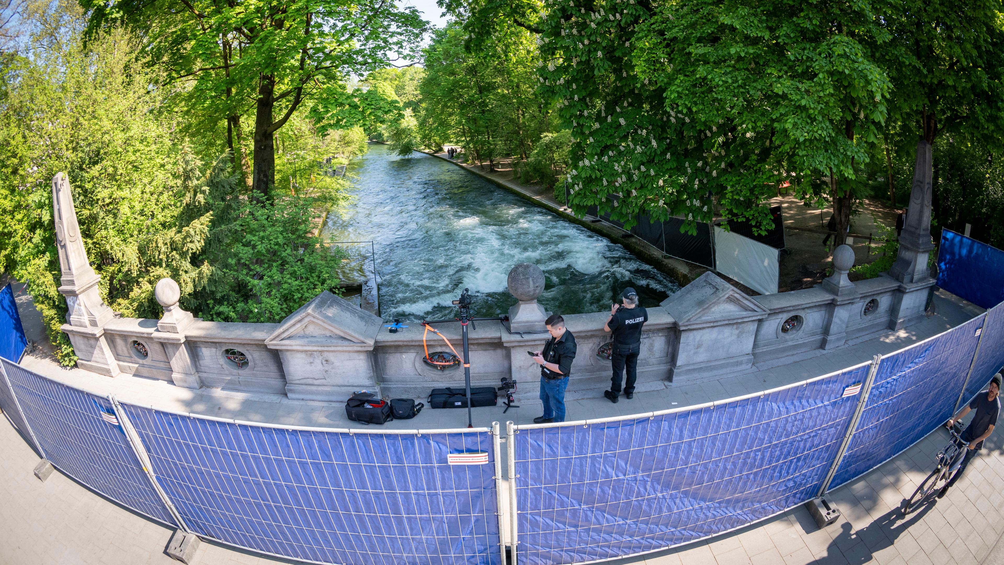 Nach Surfunfall: Eisbach wird abgelassenv