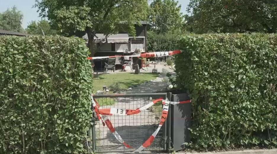 Ort des Unglückes: Privatgartenstück in Kleingartenanlage bei München 
