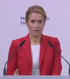 EU-Außenbeauftragte Kaja Kallas auf der Münchner Sicherheitskonferenz