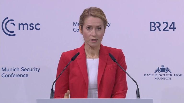 EU-Außenbeauftragte Kaja Kallas auf der Münchner Sicherheitskonferenz