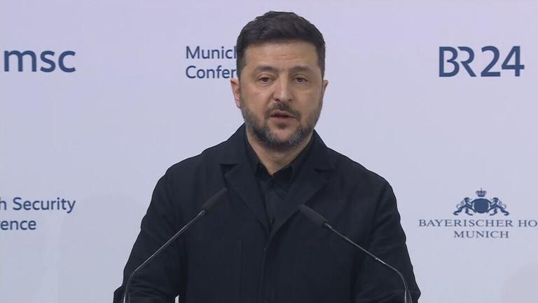 Ukrainischer Präsident Selenskyj bei der Sicherheitskonferenz in München