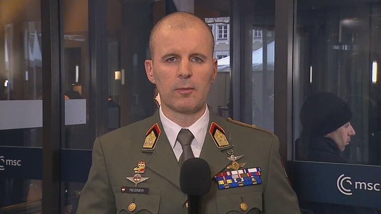 Oberst Markus Reisner auf der Sicherheitskonferenz in München
