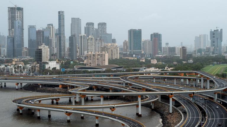 Verkehrsaufkommen in der Mega-City Mumbai.