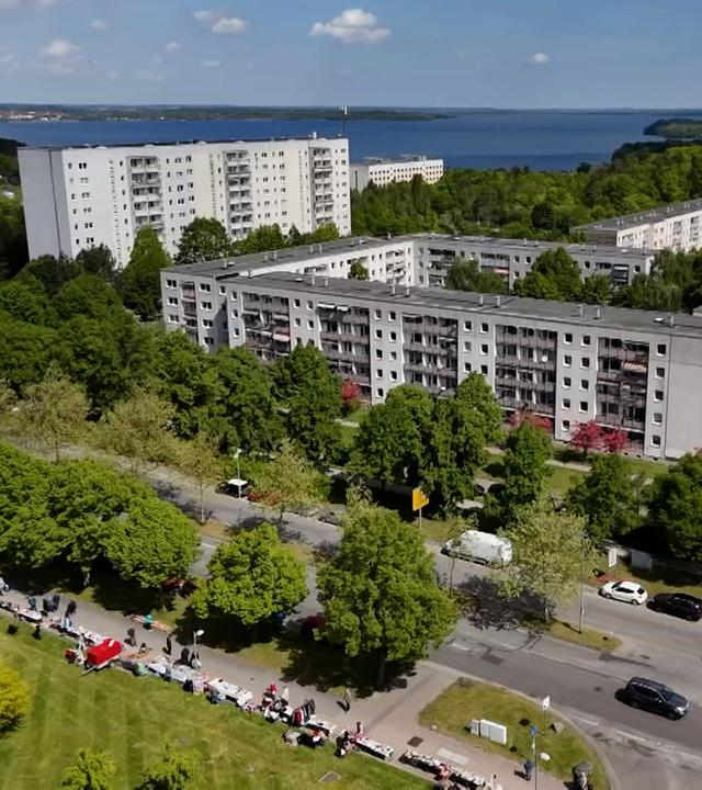 Das Schweriner Plattenbaugebiet Dreesch