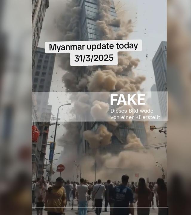 KI-Fakes nach dem Erdbeben in Myanmar