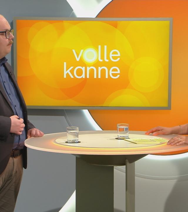 Nadine Krüger und Timo Halbe im Gespräch im "Volle Kanne"-Studio.