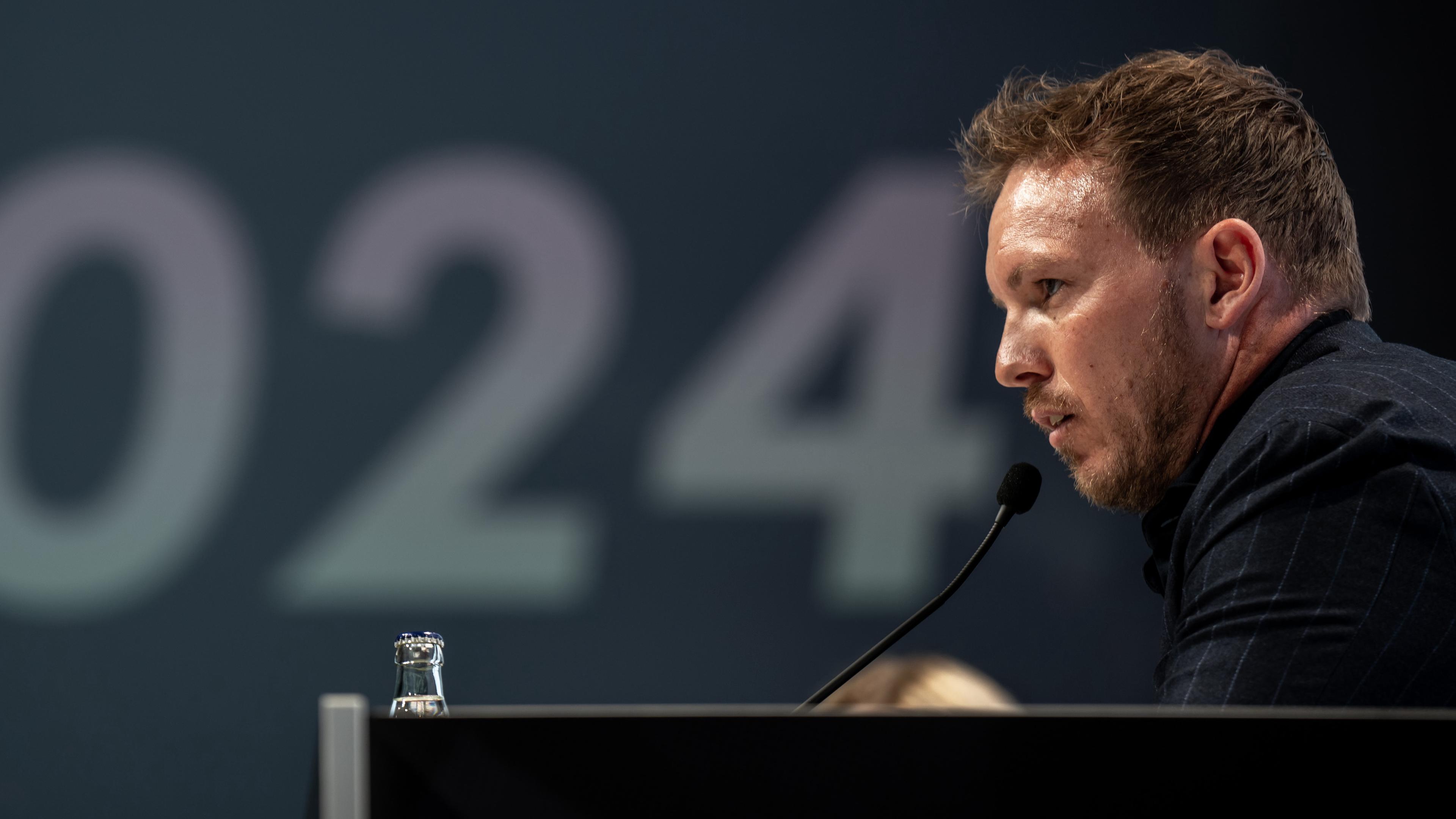 Bundestrainer Julian Nagelsmann bei der Kadervorstellung