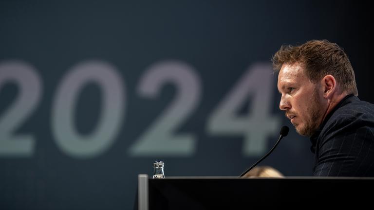 Bundestrainer Julian Nagelsmann bei der Kadervorstellung