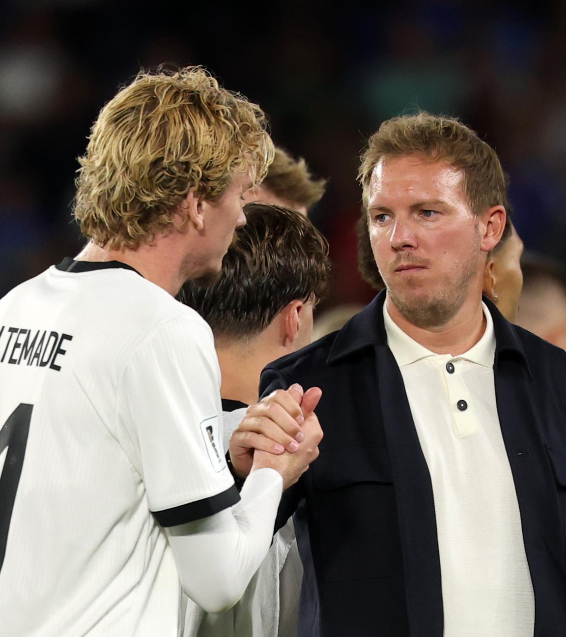 Julian Nagelsmann und Nick Woltemade