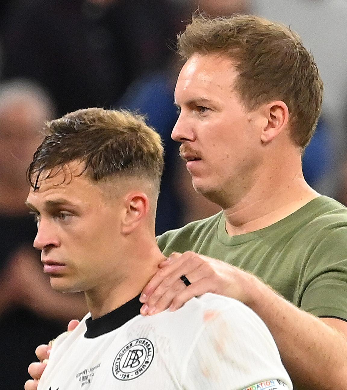 Julian Nagelsmann und Joshua Kimmich: Die Art des Auftrittes gegen Frankreich ist für den Bundestrainer entscheidend.