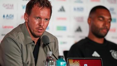 Bundestrainer Julian Nagelsmann auf der Pressekonferenz vor dem Spiel gegen die Elfenbeinküste