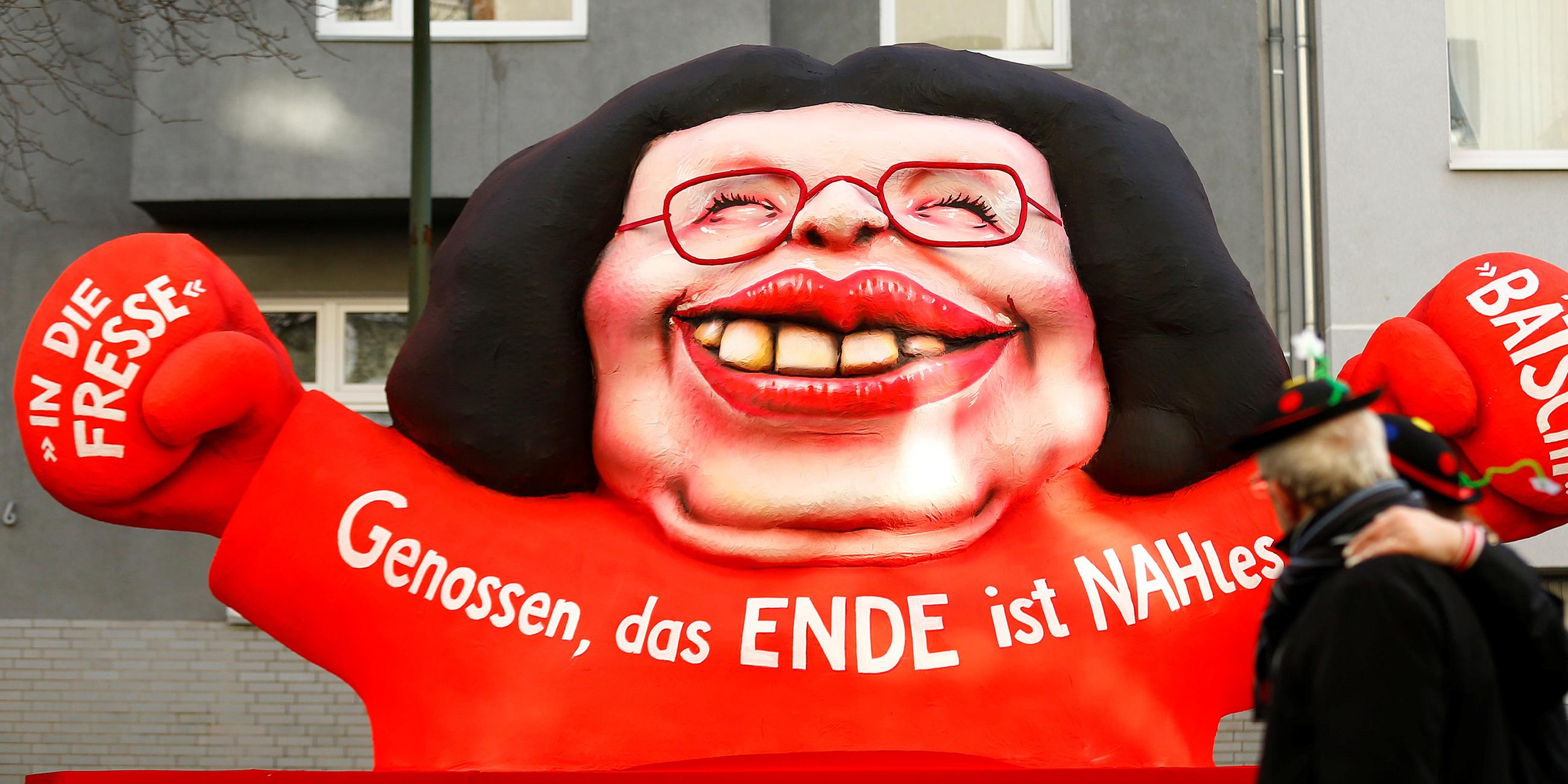 Rosenmontag am Rhein - Düsseldorf: Andrea Nahles