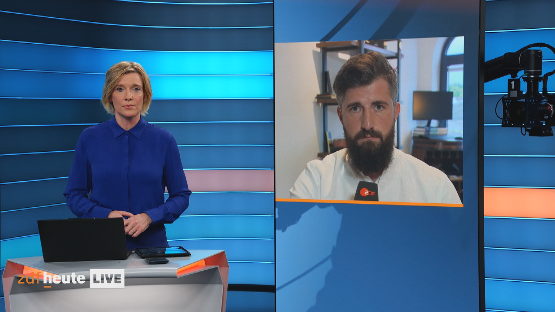 Dr. Amar Mardini bei ZDFheute Live.
