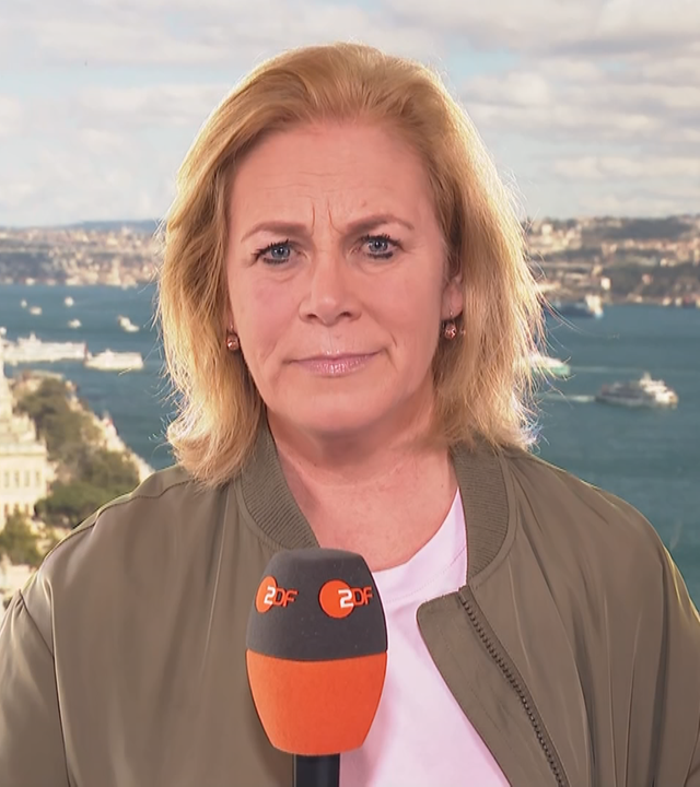 Ein Schaltgespräch mit ZDF-Reporterin Isabelle Tümena.