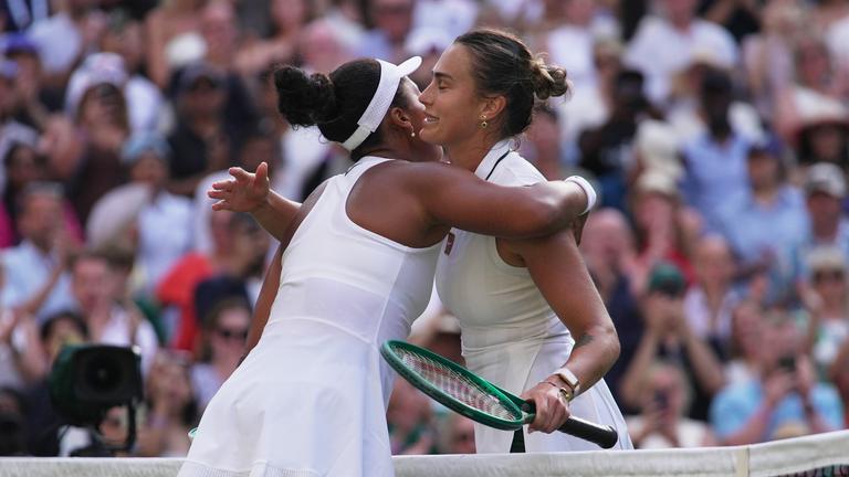 Naomi Osaka und Aryna Sabalenka am 05.07.26