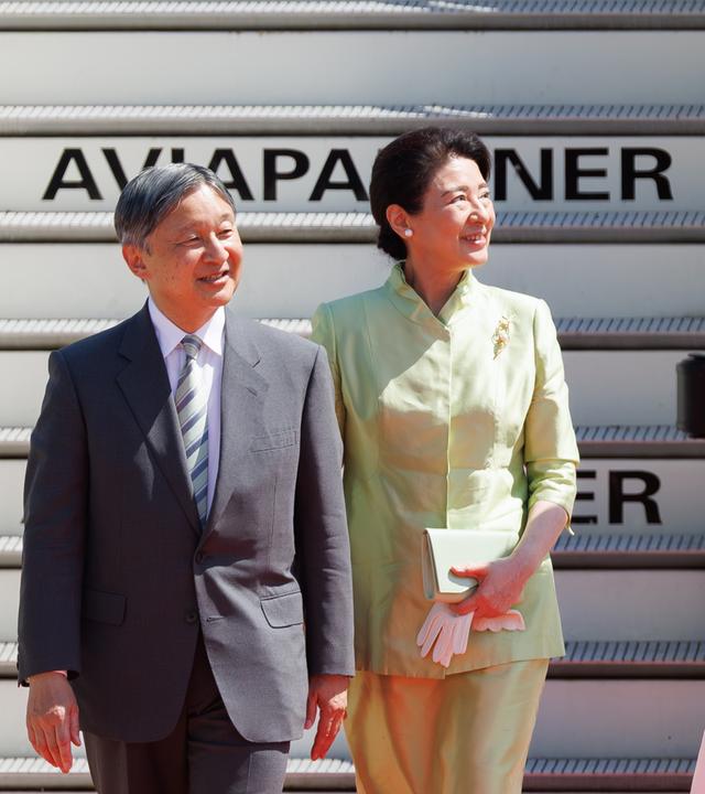 Japanisches Kaiserpaar besucht Belgien