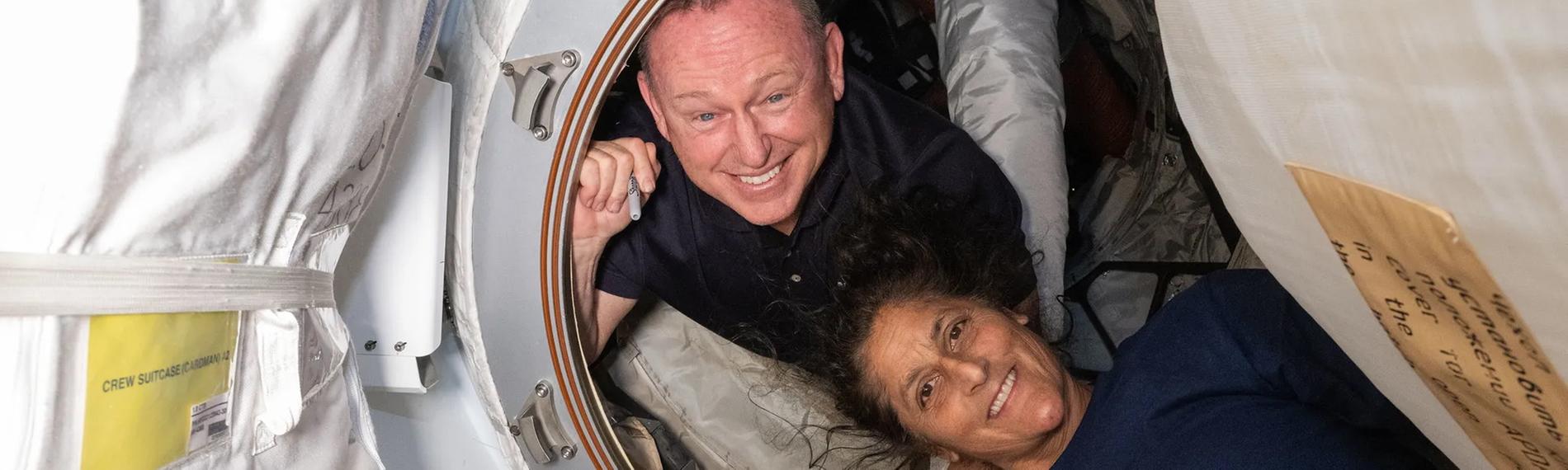 NASA, Astronauten Butch Wilmore und Suni Williams an Bord der ISS