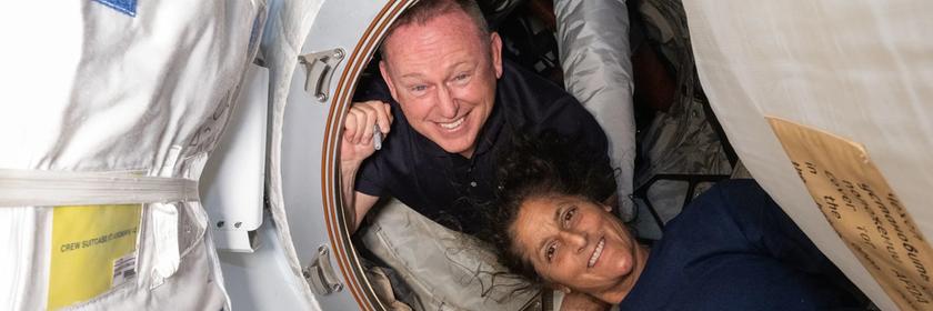 NASA, Astronauten Butch Wilmore und Suni Williams an Bord der ISS