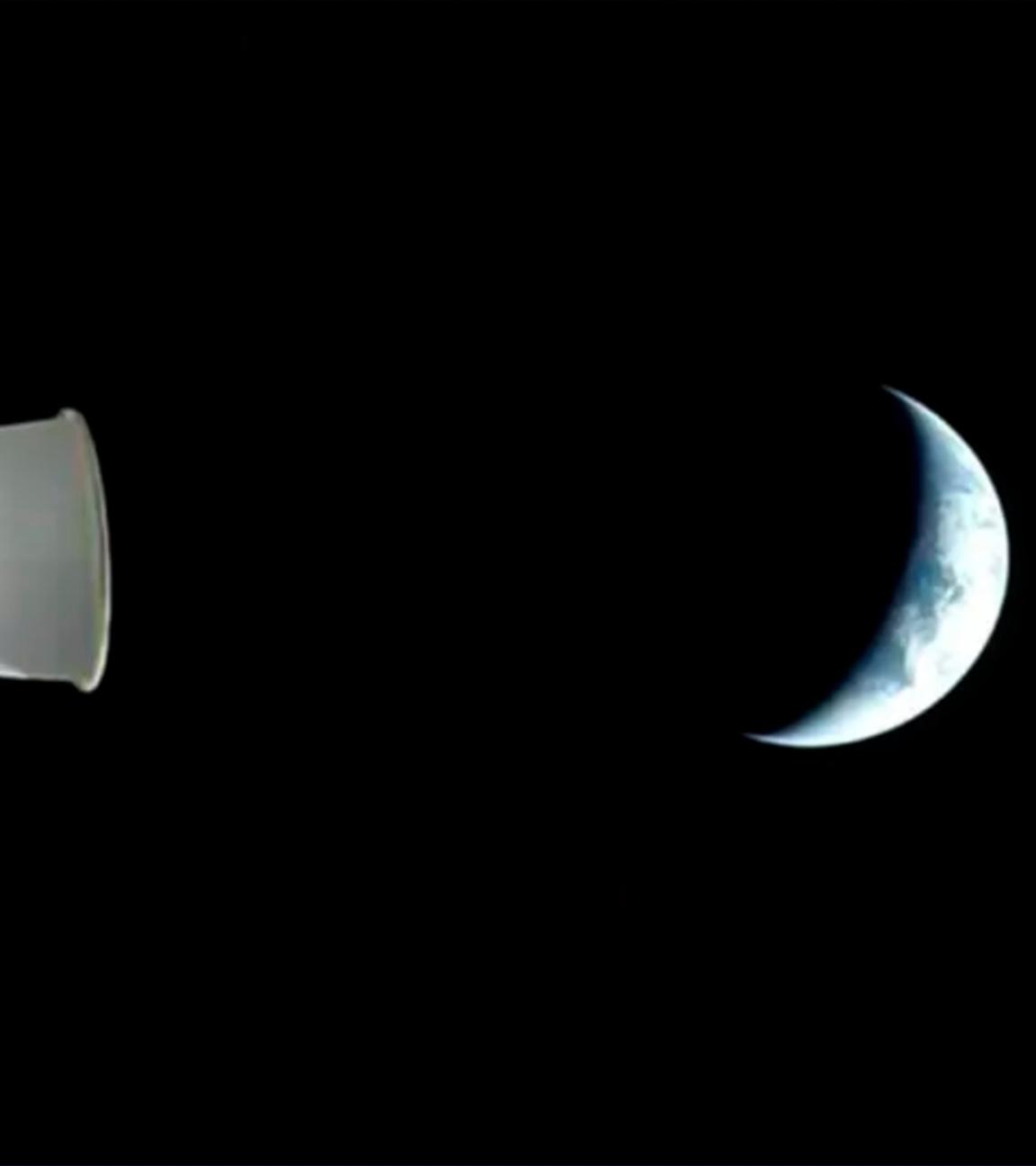 Dieses von der NASA zur Verfügung gestellte Foto zeigt die Erde aus der Perspektive des NASA-Raumschiffs Orion während des Artemis-2-Testflugs, der die Erde umkreist.