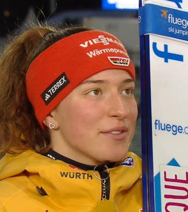 Die nordische Kombiniererin Nathalie Armbruster im ZDF-Interview