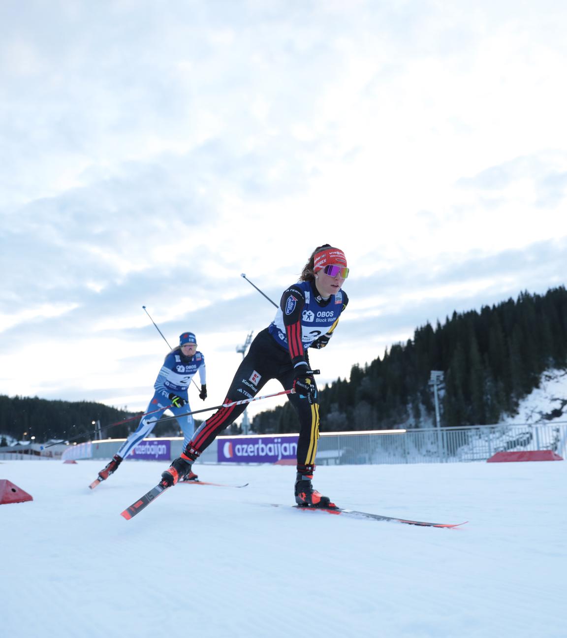 Nathalie Armbruster (Deutschland) ist in Aktion. 