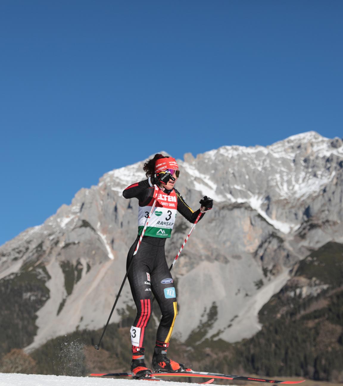 Nathalie Armbruster (Deutschland)ist in Aktion. 