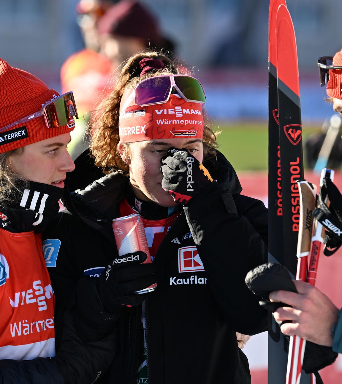 Nathalie Armbruster (Deutschland) beim 5-km-Massenstart der Frauen im FIS-Weltcup der Nordischen Kombination in Ramsau am Dachstein.