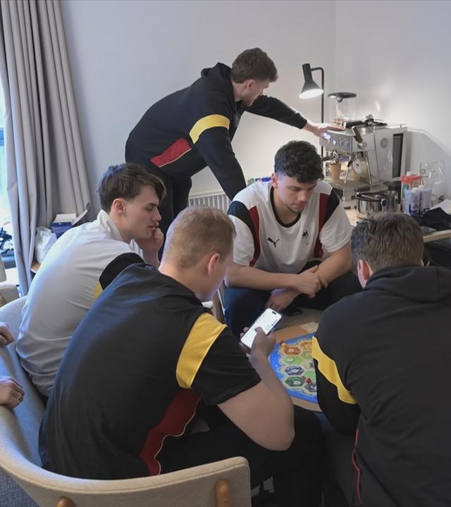 Nationalmannschaft vor dem Spiel