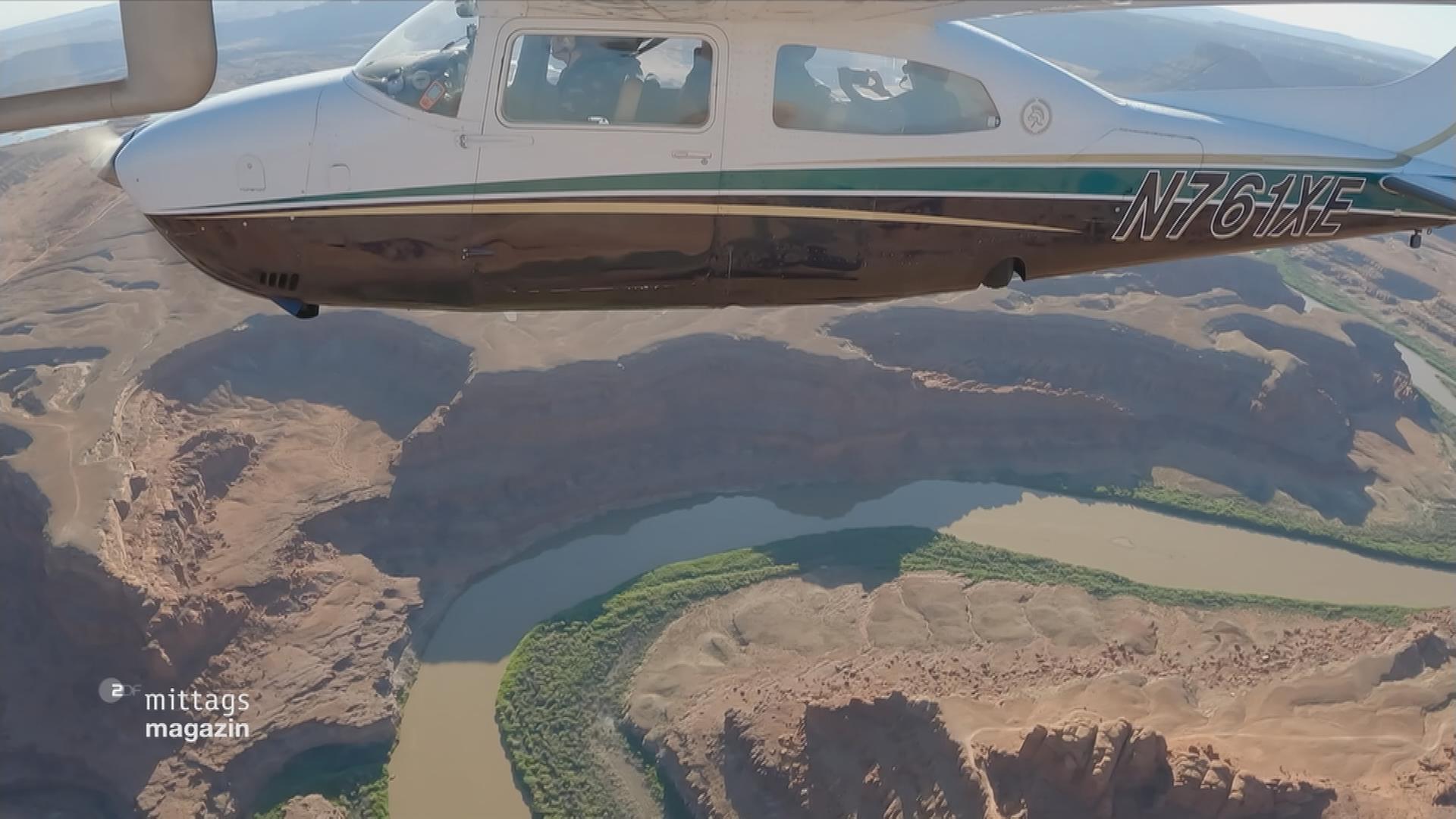 Luftaufnahme eines Nationalparks in Amerika 