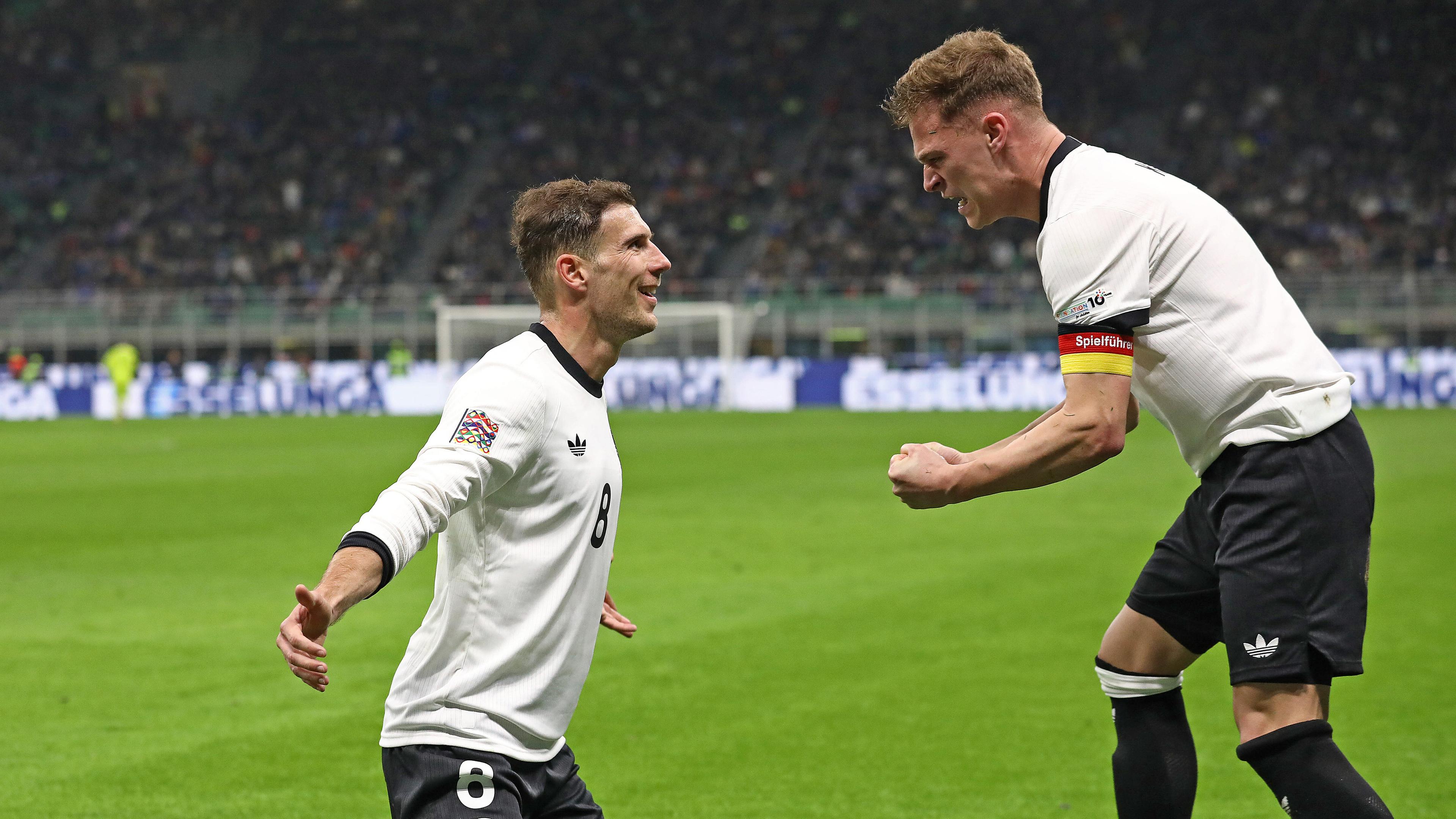 Nations League zwischen Italien und Deutschland: Leon Goretzka (l.) und Joshua Kimmich 