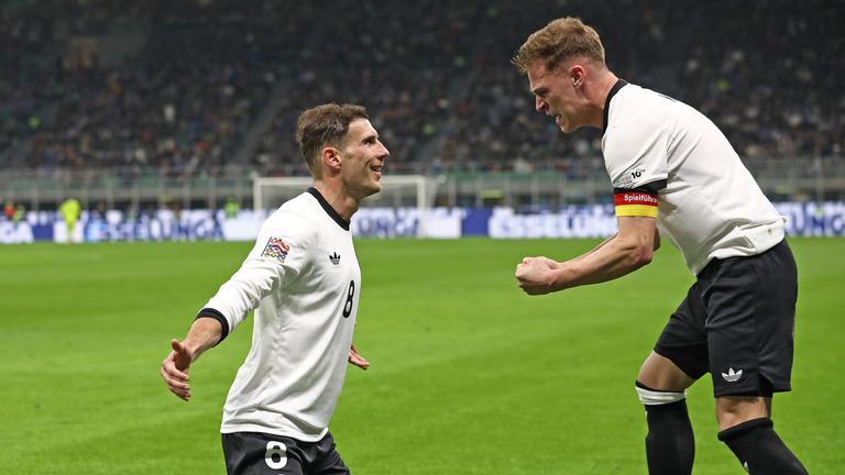 Nations League zwischen Italien und Deutschland: Leon Goretzka (l.) und Joshua Kimmich 
