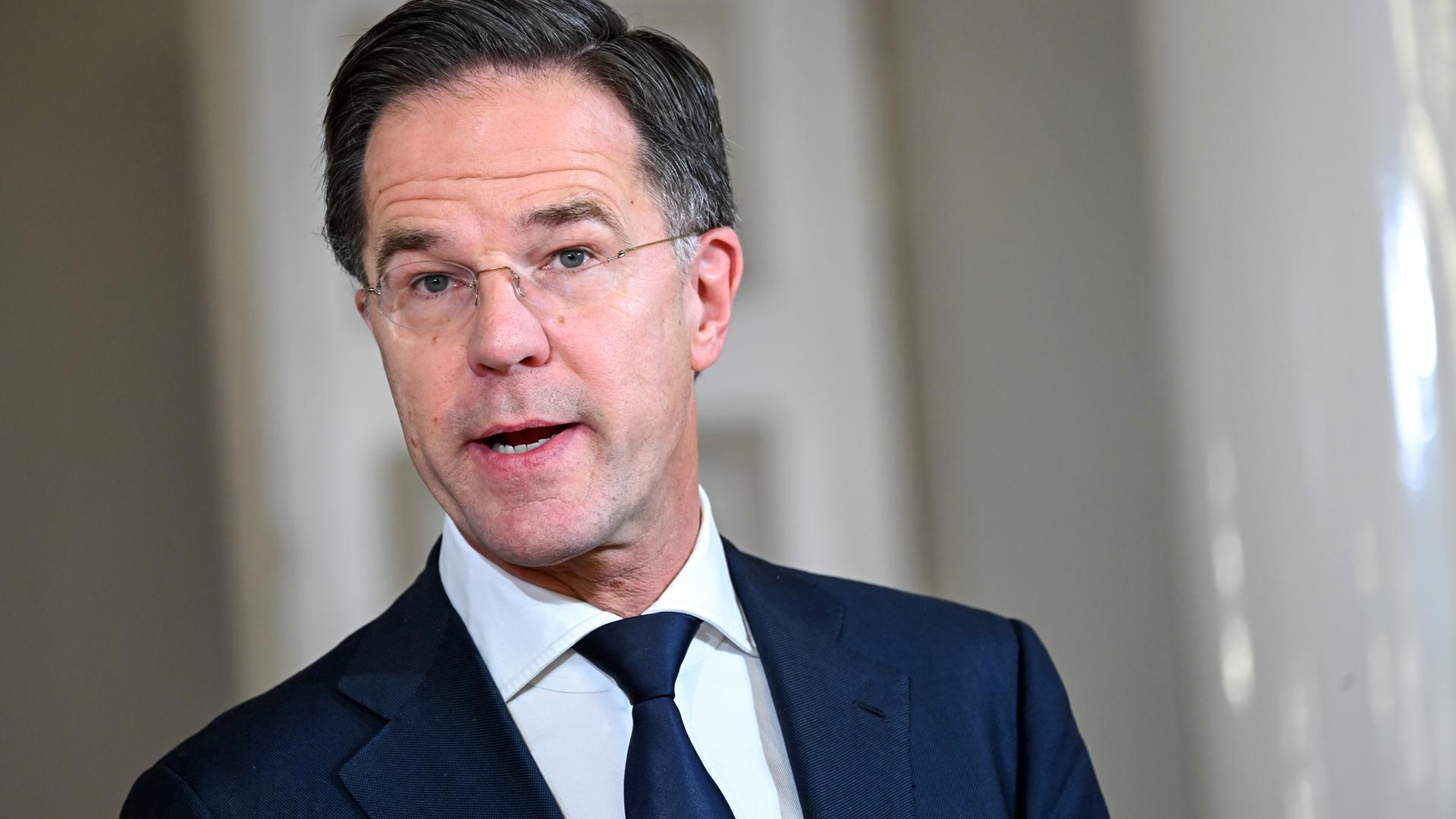 Nato-Generalsekretär Mark Rutte spricht