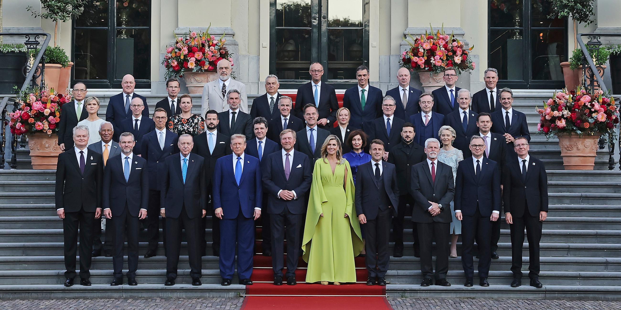 Mark Rutte, Generalsekretär der NATO, hält eine Rede bei einem Abendessen mit Staats- und Regierungschefs im Paleis Huis Ten Bosch in Den Haag am 24.06.2025