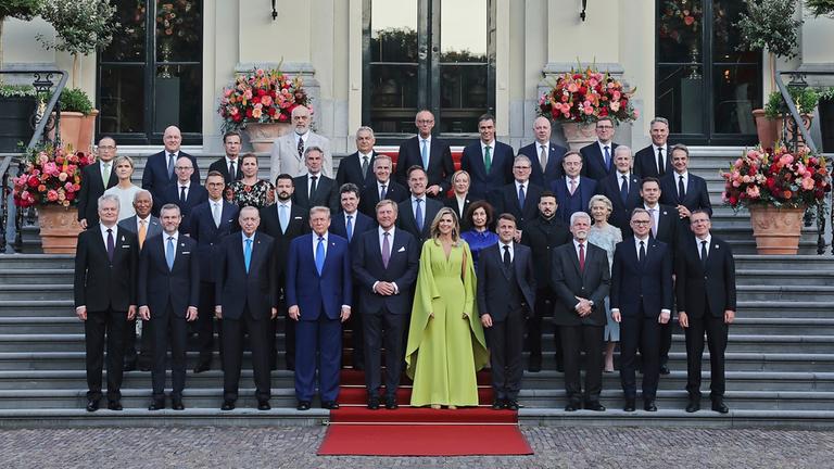 Mark Rutte, Generalsekretär der NATO, hält eine Rede bei einem Abendessen mit Staats- und Regierungschefs im Paleis Huis Ten Bosch in Den Haag am 24.06.2025
