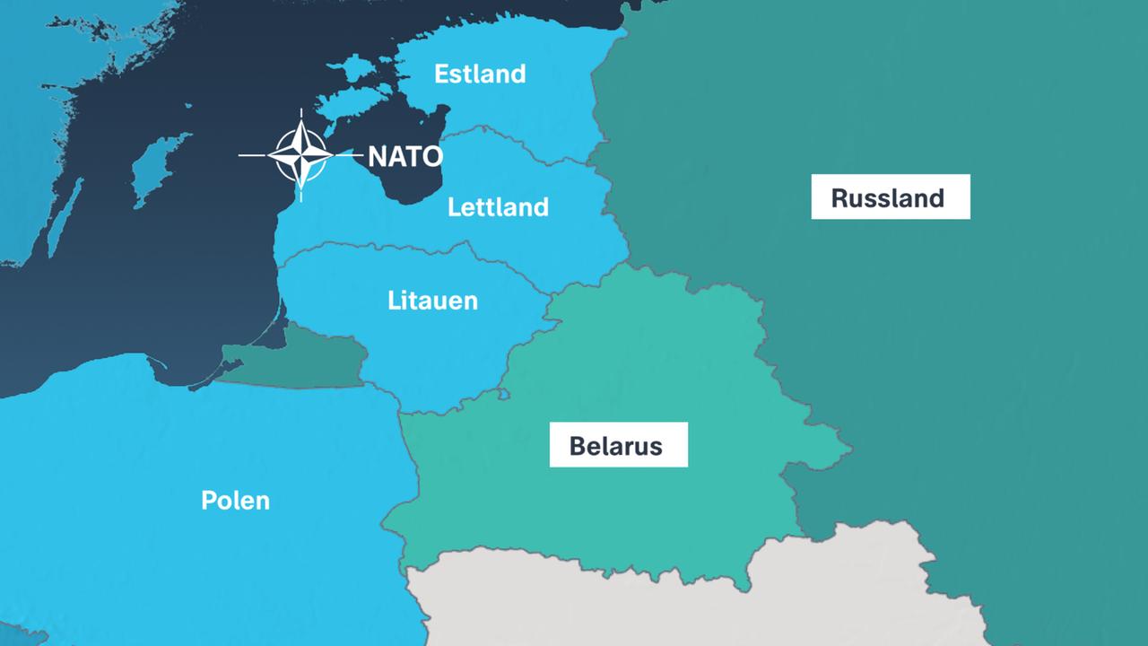 nato länder russland grenze karte