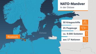 Karte NATO-Manöver in der Ostsee
