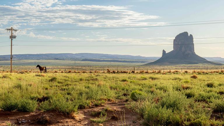 Die Navajo-Nation erstreckt sich über hunderte Kilometer im Norden Arizonas, nach New Mexico und Utah. Allein die weiten Entfernungen zu Wahllokalen sind eine der Hürden zur Stimmabgabe.