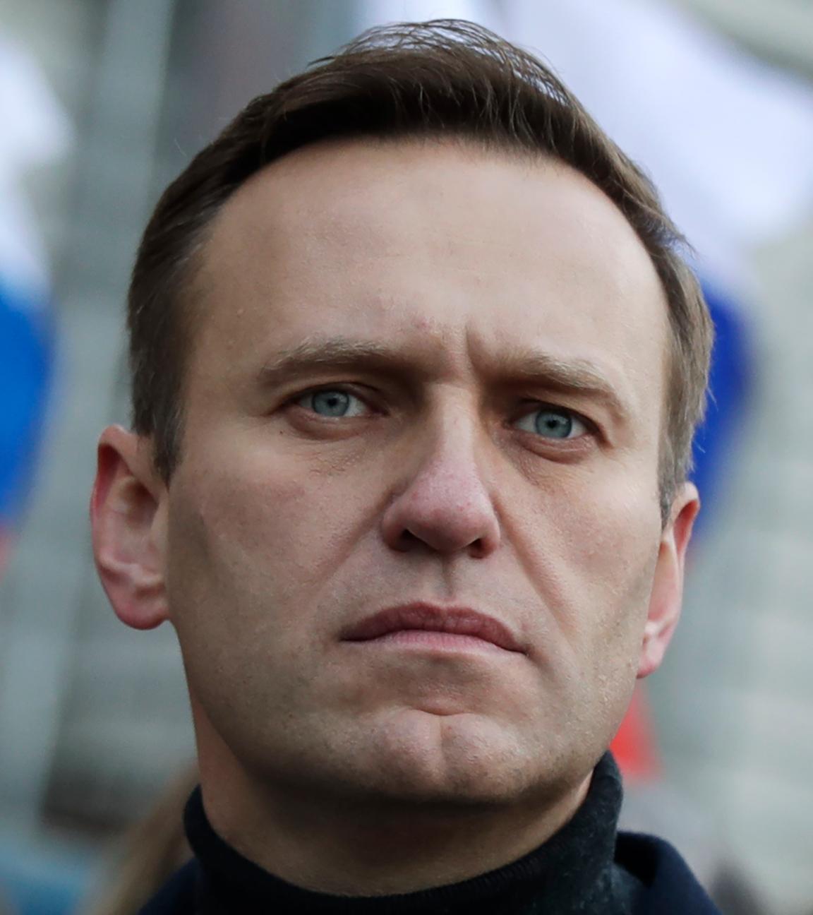 29.02.2020, Russland, Moskau: Der russische Oppositionsaktivist Alexej Nawalny nimmt am 29. Februar 2020 an einer Demonstration zum Gedenken an den Oppositionsführer Boris Nemzow teil. Der russische Oppositionspolitiker Alexej Nawalny ist nach Angaben der Justiz in Haft gestorben.