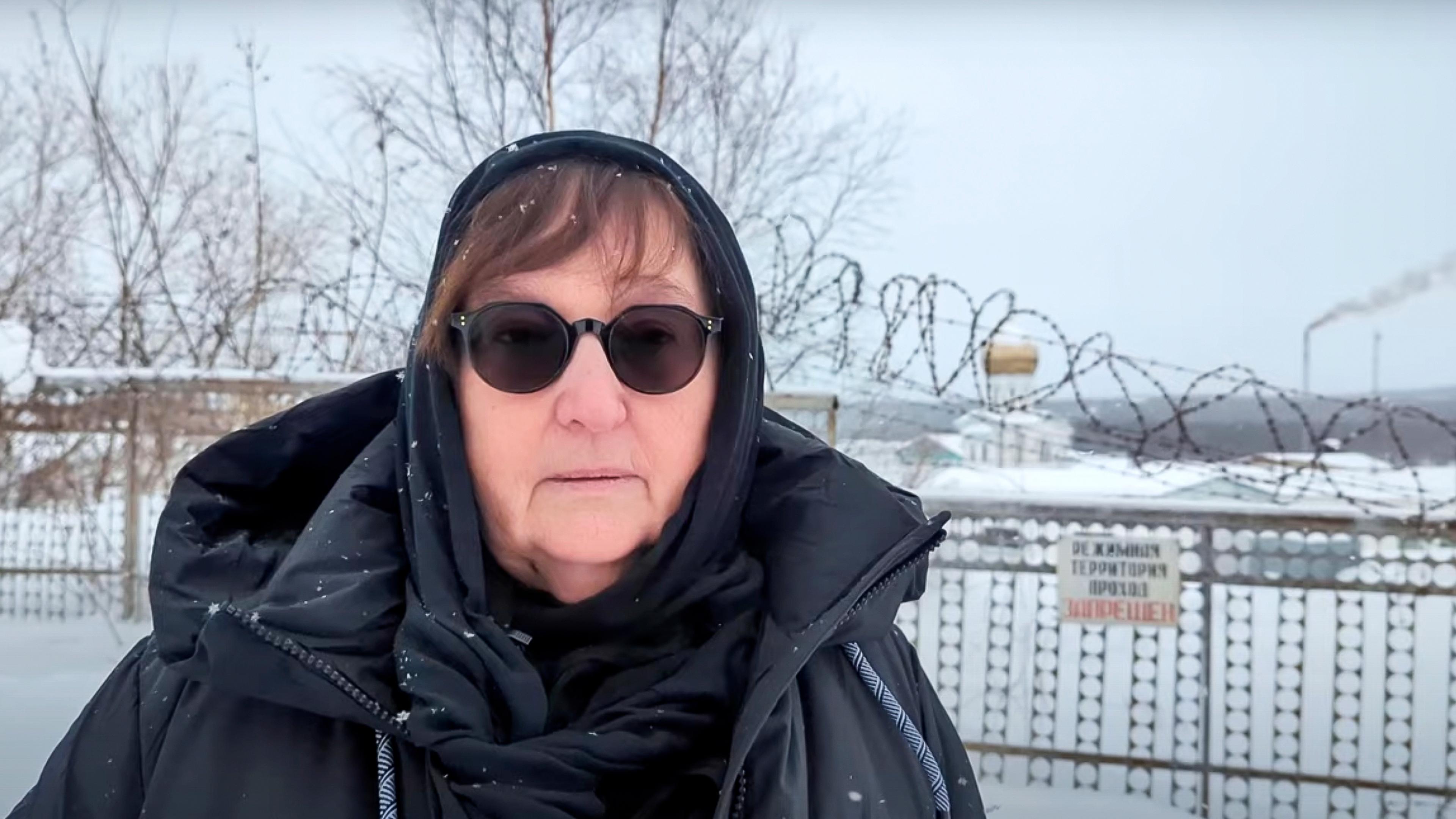 Ljudmila Nawalnaja, die Mutter des russischen Oppositionsführers Alexej Nawalny, aufgenommen am 20.02.2024
