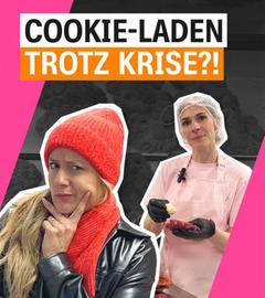 Neugründerin des Cookie-Stores und die Hostin des Reels