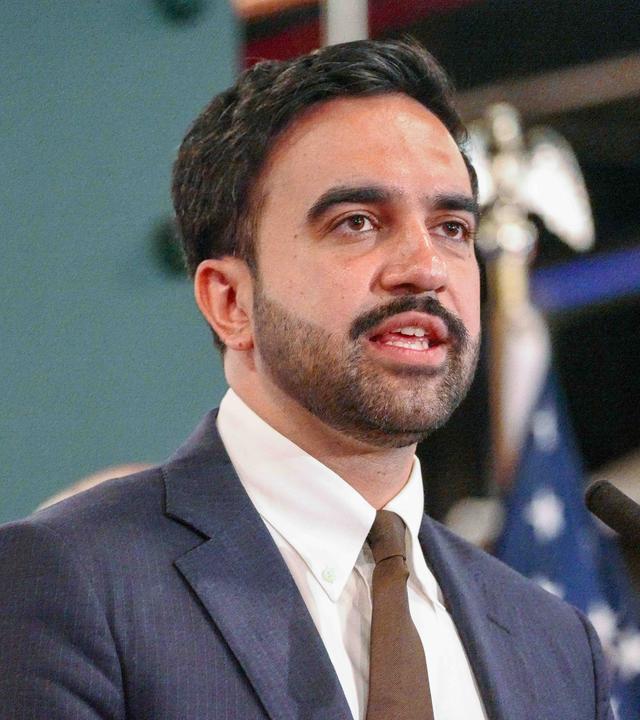 New York Bürgermeister Zohran Mamdani bei einer Pressekonferenz.