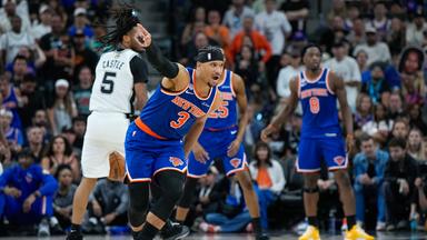 Knicks-Spieler Josh Hart bejubelt einen Korb