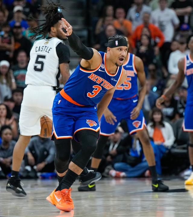 Knicks-Spieler Josh Hart bejubelt einen Korb