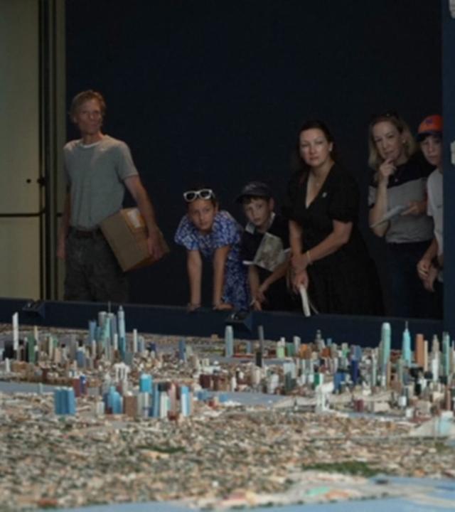 Ansichten des riesiges Modells von New York